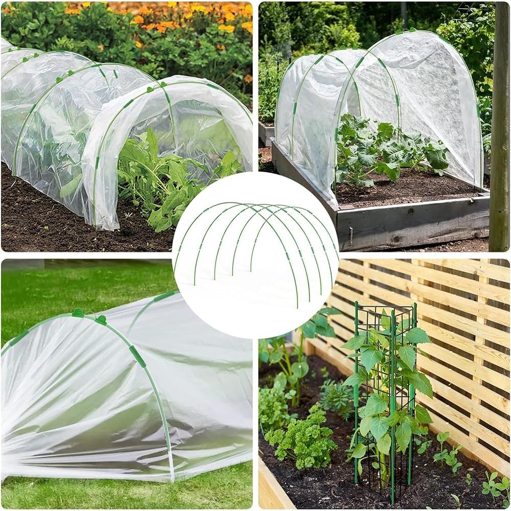 50x Tunnelbogen voor Verhoogd Bed & Plantentunnel - Glasvezel (6mm)