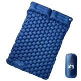 2-persoons Zelfopblaasbaar Kampeermatras met Kussens - Marineblauw (34% Korting)
