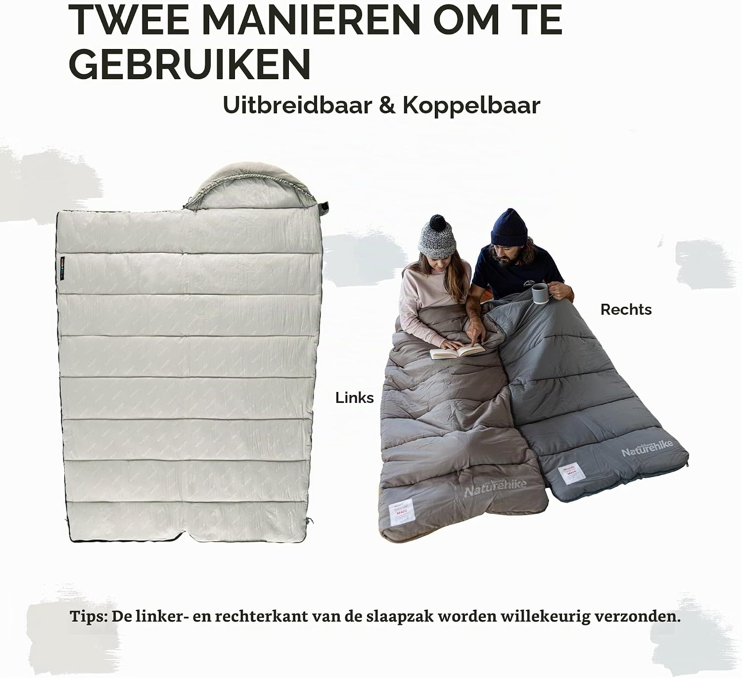 3-Seizoenen Slaapzak Rechthoekig - Lichtgewicht & Waterdicht (-33%)