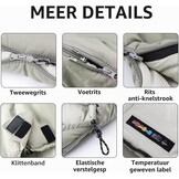 3-Seizoenen Slaapzak Rechthoekig - Lichtgewicht & Waterdicht (-33%)