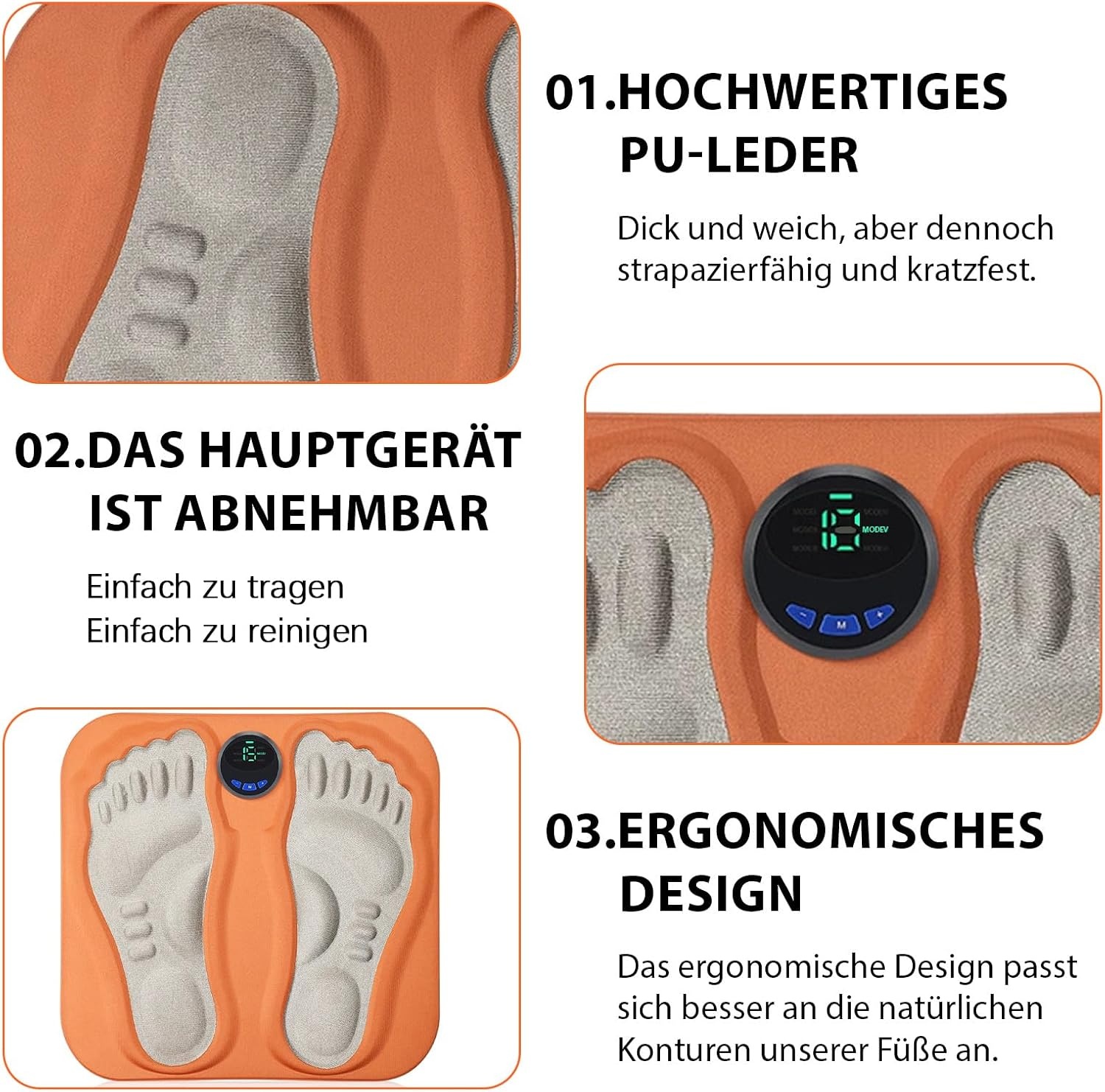 Voetmassageapparaat met 3D Dieptemassage & 6 Modi - 33% Korting