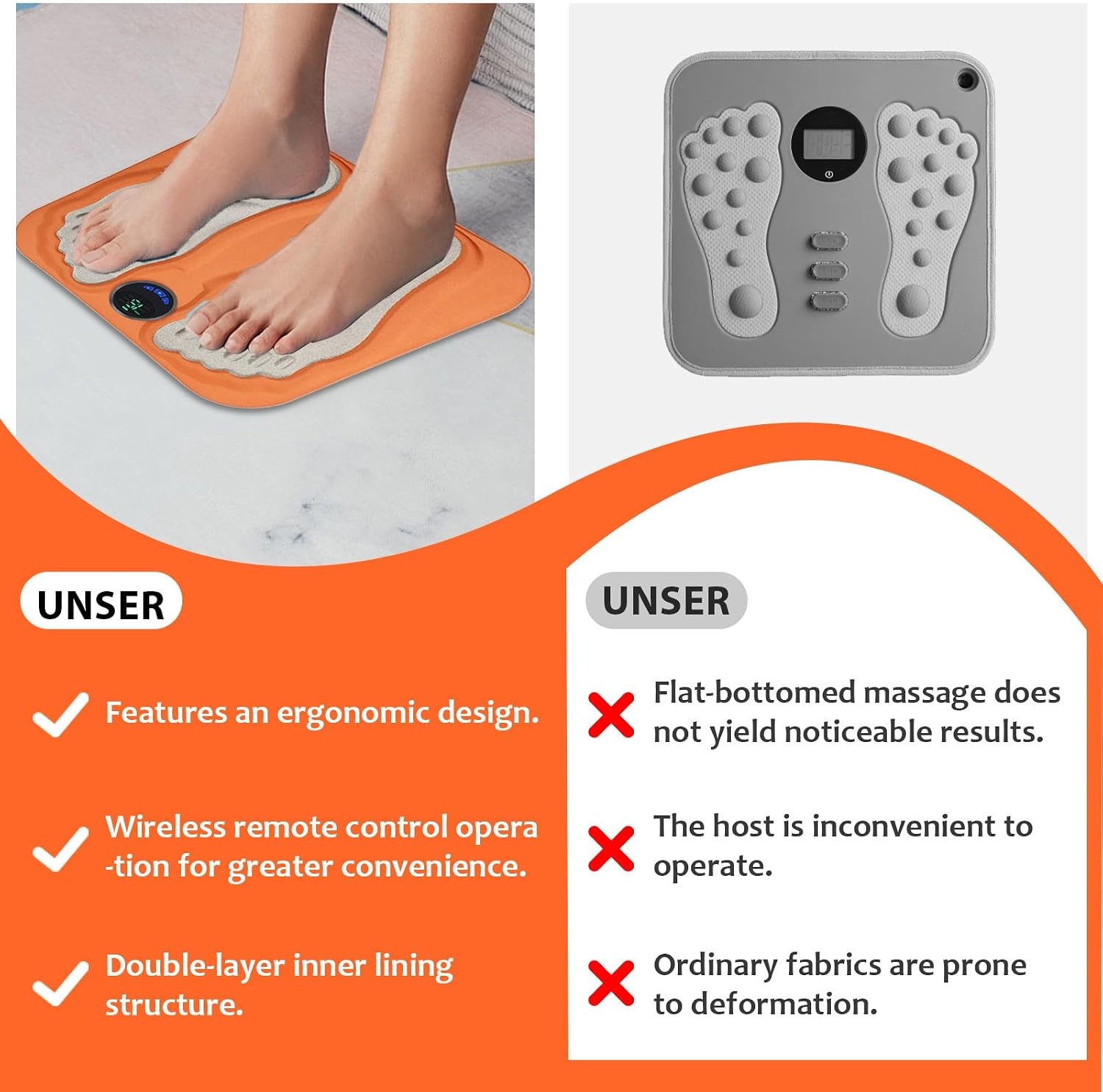 Voetmassageapparaat met 3D Dieptemassage & 6 Modi - 33% Korting