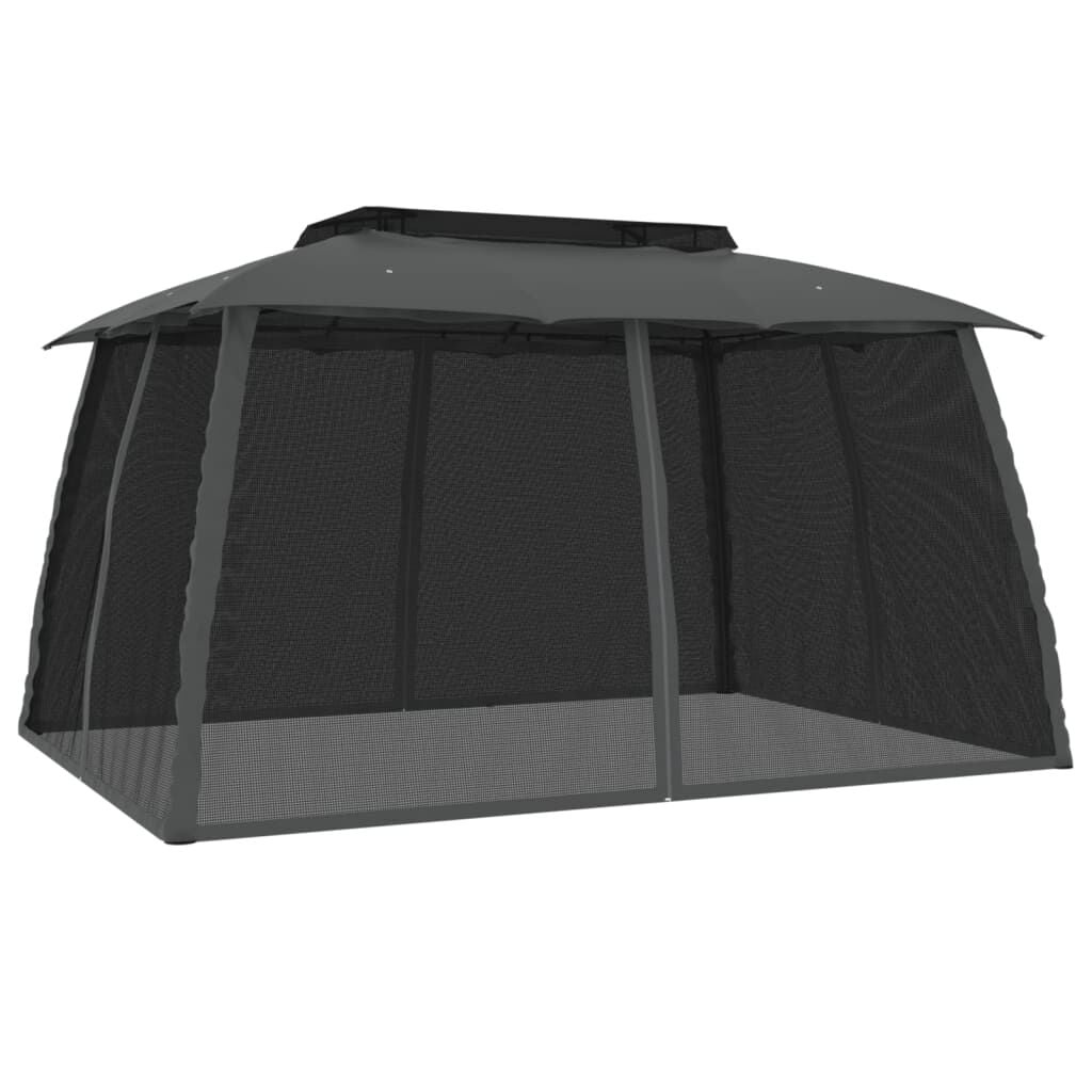 vidaXL Prieel 3,93x2,93m Antraciet - 35% Korting