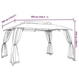 vidaXL Prieel 3,93x2,93m Antraciet - 35% Korting