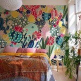 Zelfklevend Cactus Fotobehang - Modern Wanddecor (240x250 cm) - 29% Korting