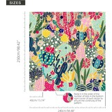 Zelfklevend Cactus Fotobehang - Modern Wanddecor (240x250 cm) - 29% Korting