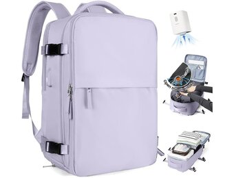 Handbagage Rugzak 40x30x20cm met Vacuüm Pomp - 33% Korting!