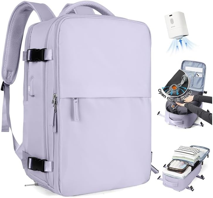 Handbagage Rugzak 40x30x20cm met Vacuüm Pomp - 33% Korting!