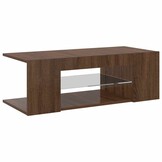 Tv-meubel met LED 90x39x30cm - Bruin Eiken (57% Korting)
