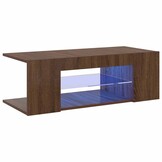 Tv-meubel met LED 90x39x30cm - Bruin Eiken (57% Korting)