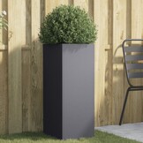 Plantenbak Staal Antraciet 32x29x75 cm - 34% Korting