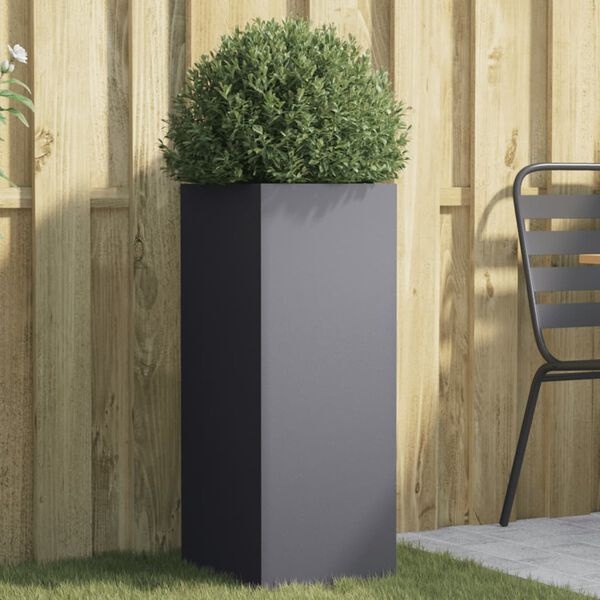 Plantenbak Staal Antraciet 32x29x75 cm - 34% Korting