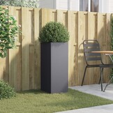 Plantenbak Staal Antraciet 32x29x75 cm - 34% Korting