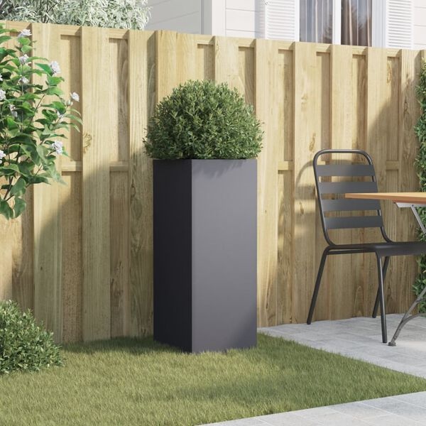 Plantenbak Staal Antraciet 32x29x75 cm - 34% Korting