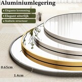Boogvormige Passpiegel 165x60cm Wit | 33% Korting | Met Standaard