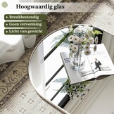 Boogvormige Passpiegel 165x60cm Wit | 33% Korting | Met Standaard