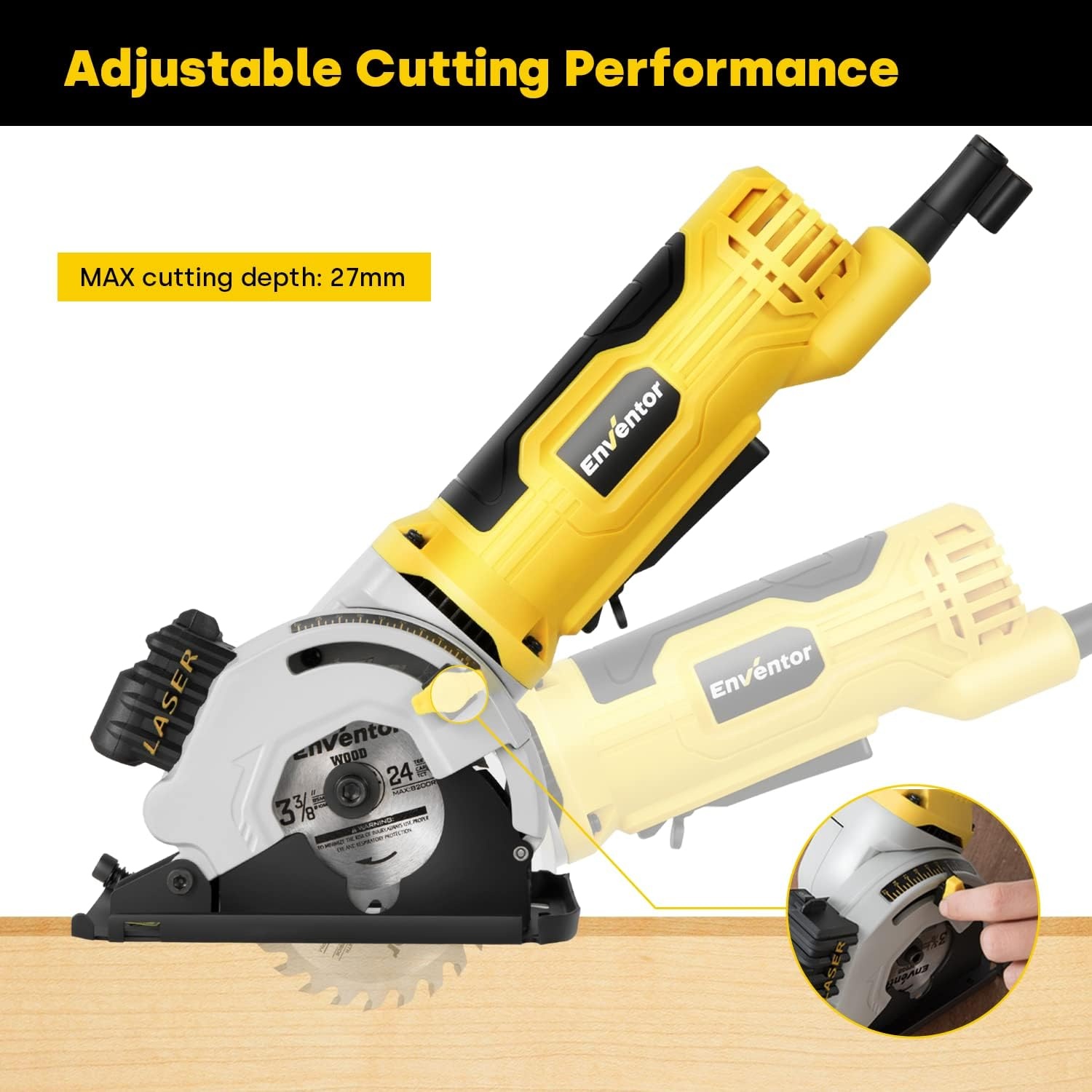 Mini Cirkelzaag 580W - 33% Korting! Ideaal voor Hout, Tegels & Metaal