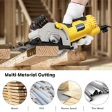 Mini Cirkelzaag 580W - 33% Korting! Ideaal voor Hout, Tegels & Metaal