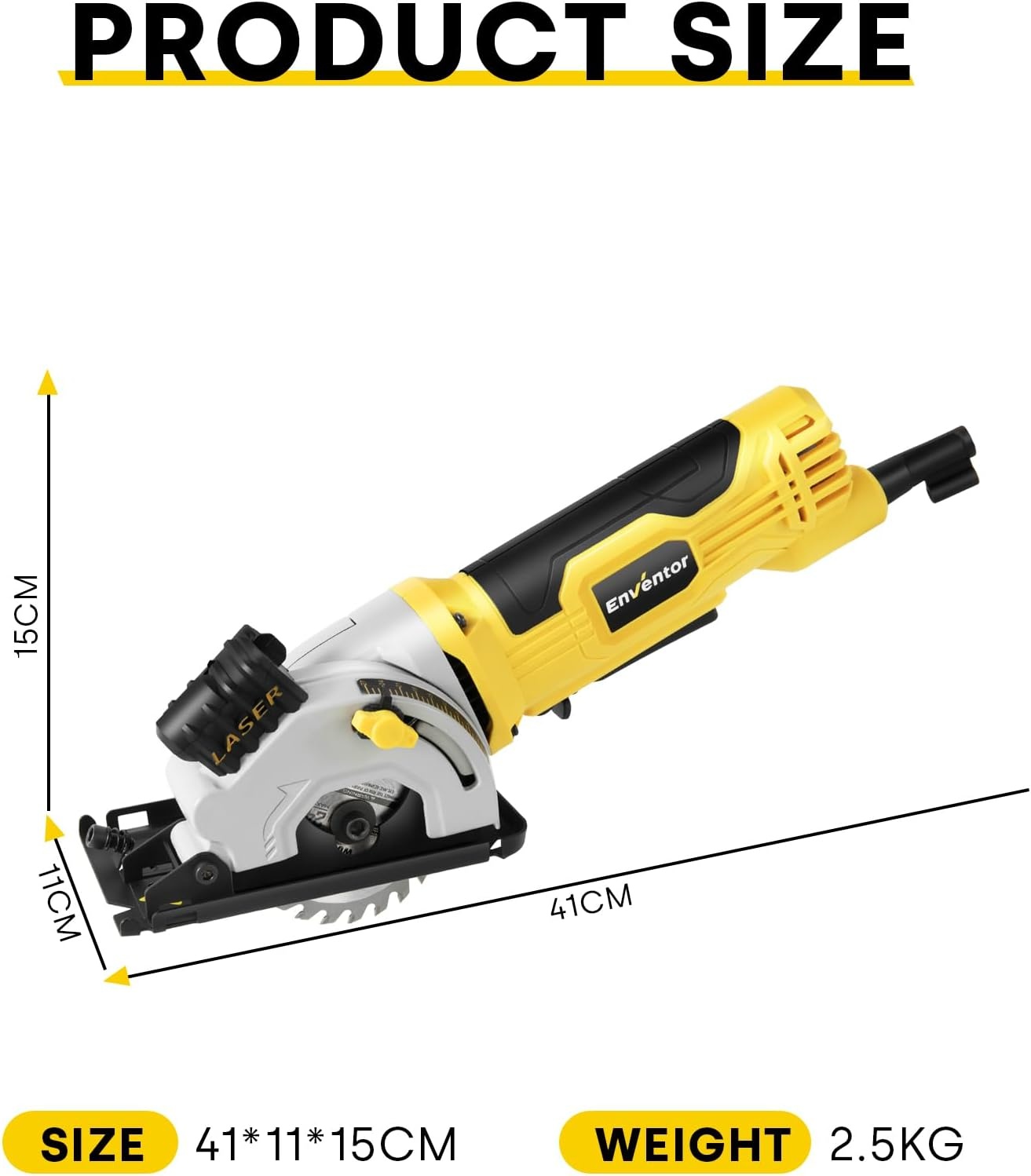 Mini Cirkelzaag 580W - 33% Korting! Ideaal voor Hout, Tegels & Metaal