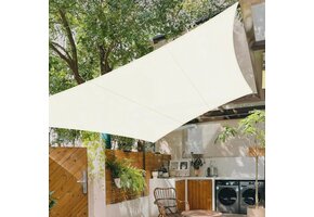 Waterdicht Vierkant Schaduwdoek 5x5m Crème met 34% Korting