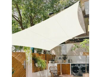 Waterdicht Vierkant Schaduwdoek 5x5m Crème met 34% Korting