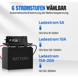 Slimme Acculader 12V/24V 20A LiFePO4 & Loodzuur - 34% Korting