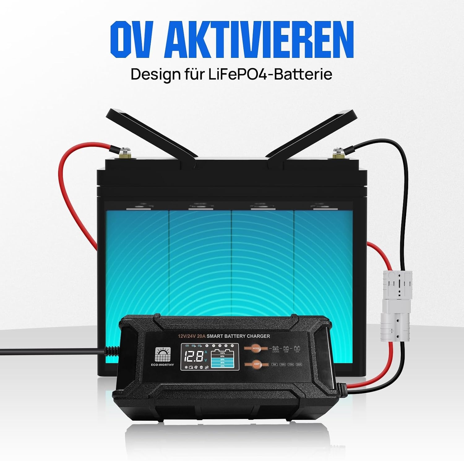 Slimme Acculader 12V/24V 20A LiFePO4 & Loodzuur - 34% Korting