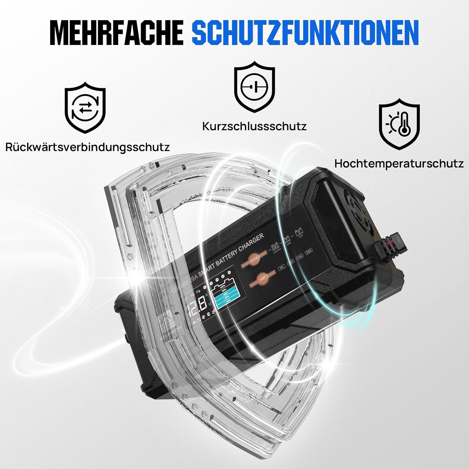 Slimme Acculader 12V/24V 20A LiFePO4 & Loodzuur - 34% Korting