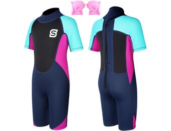 Kinder Duikpak Shorty Roze Maat XS - 33% Korting!