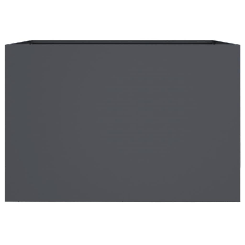 Plantenbak Staal 62x47x46 cm Antraciet - 34% Korting!