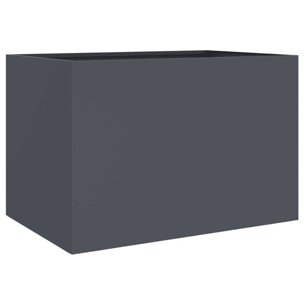 Plantenbak Staal 62x47x46 cm Antraciet - 34% Korting!