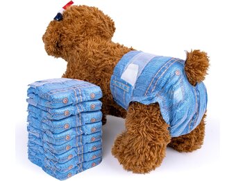 Hondenluiers Vrouwelijk - 48 Stuks - Maat S - Blauw Jeans