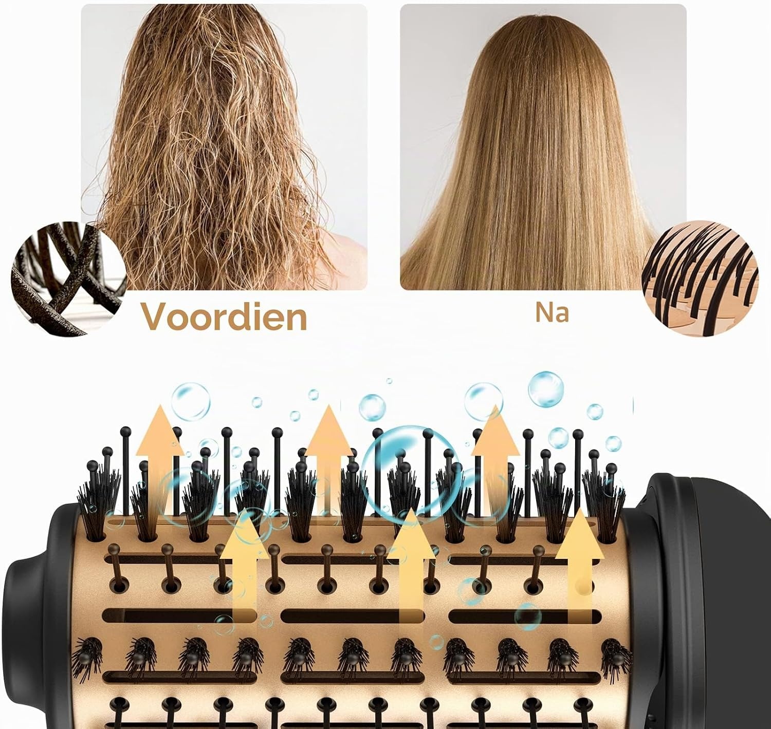 4-in-1 Föhnborstel met 3 Warmtestanden & Ionentechnologie - 31% Korting