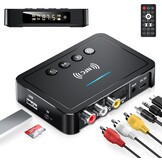 3-in-1 Bluetooth 5.0 Audio Adapter met Afstandsbediening - 27% Korting