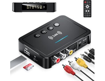 3-in-1 Bluetooth 5.0 Audio Adapter met Afstandsbediening - 27% Korting