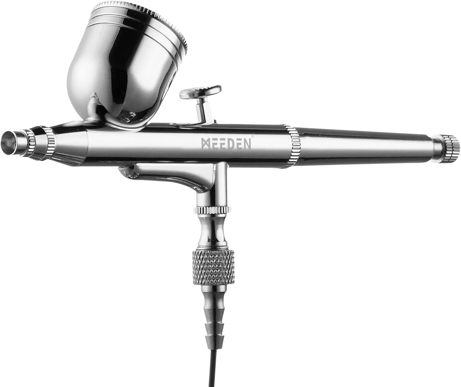 MEEDEN Mini Airbrush Set met Compressor & 12 Kleuren Verf (Wit) - 34% Korting