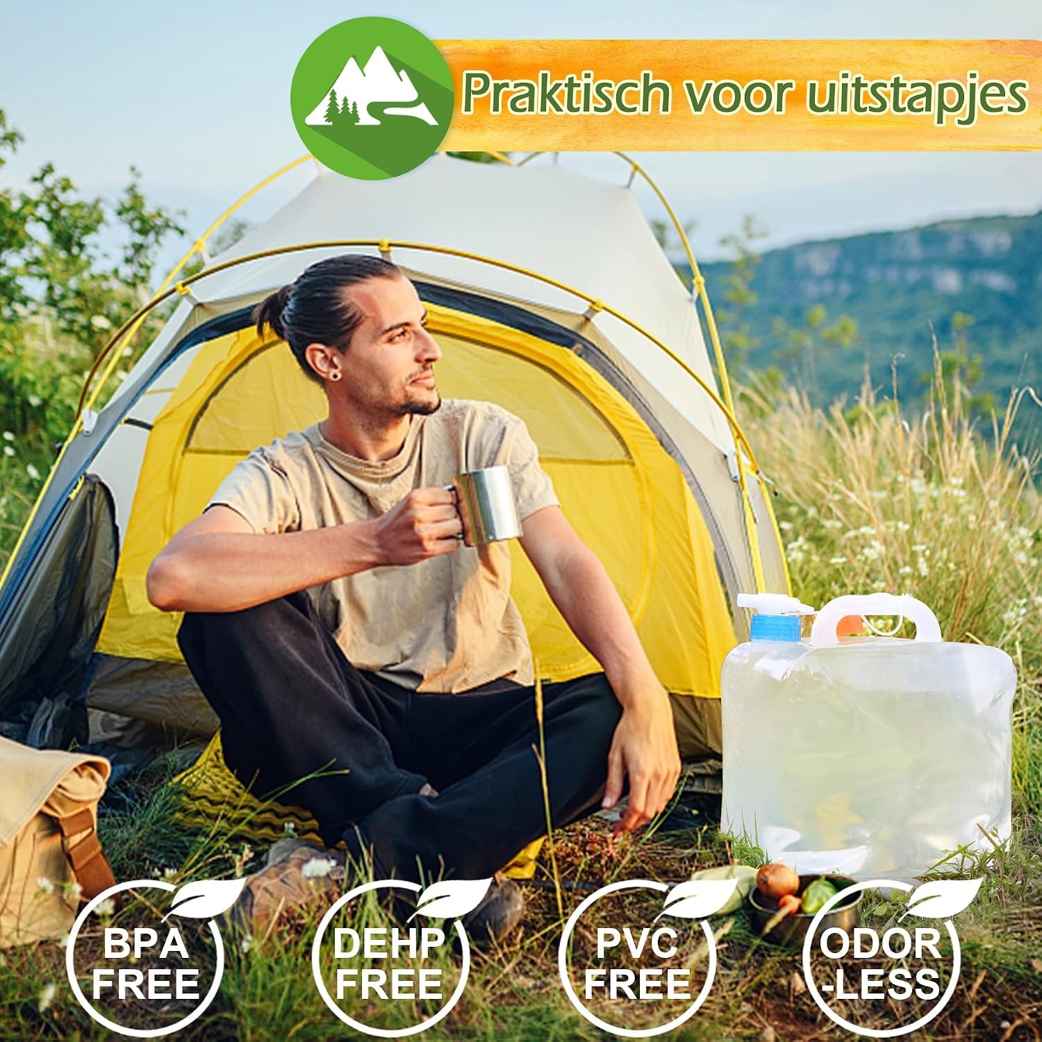 Opvouwbare Watertank met Kraan (10L) - 31% Korting!