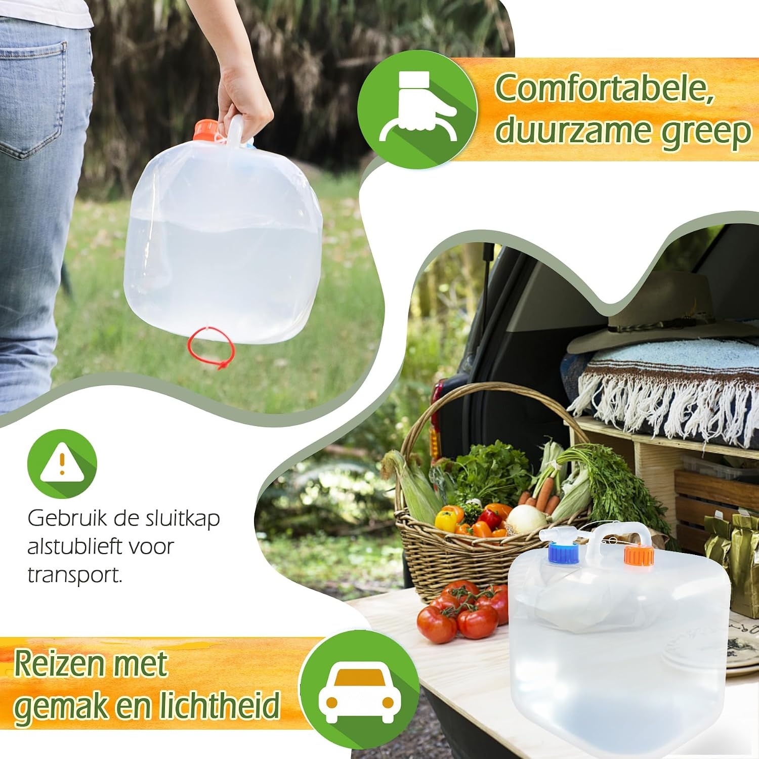 Opvouwbare Watertank met Kraan (10L) - 31% Korting!