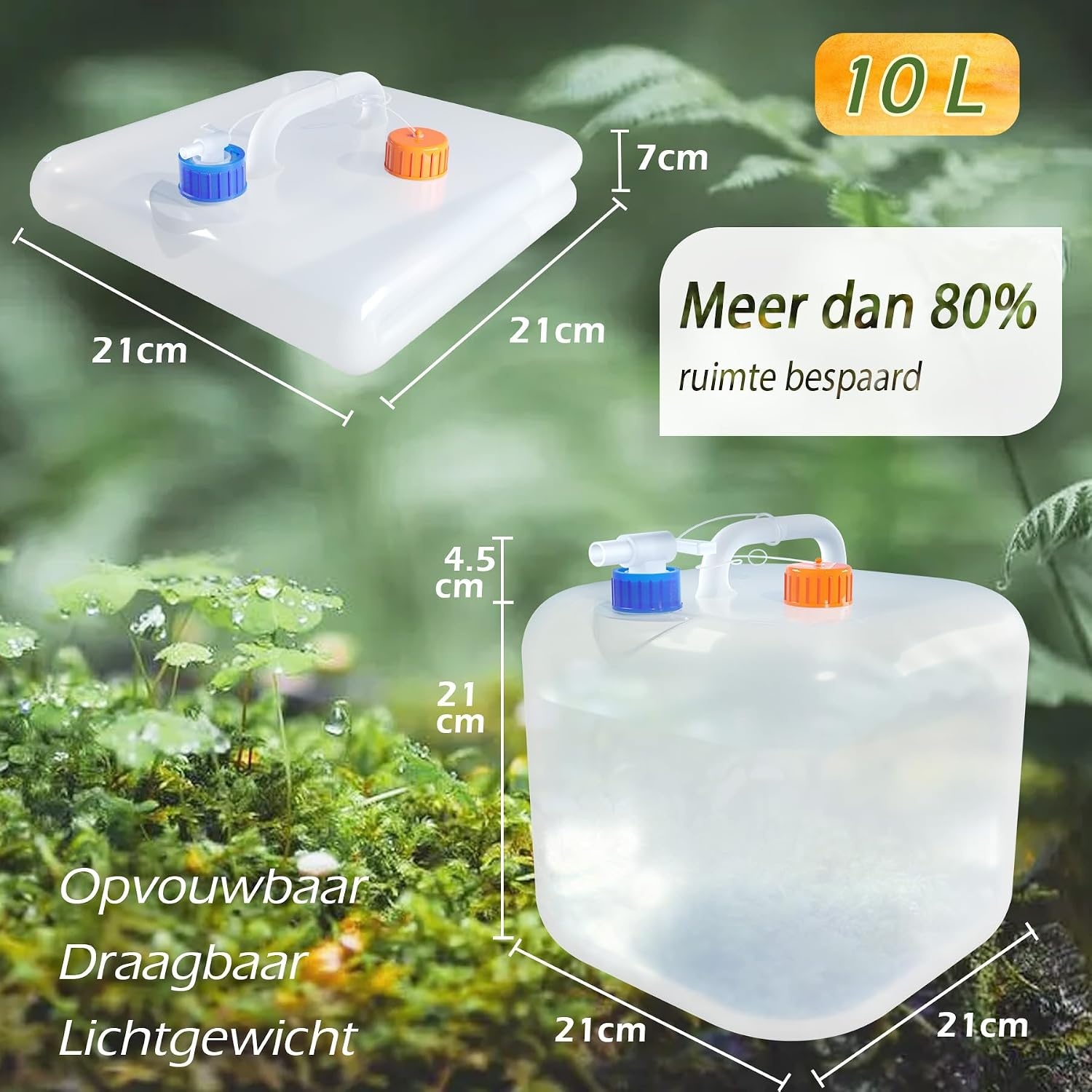 Opvouwbare Watertank met Kraan (10L) - 31% Korting!
