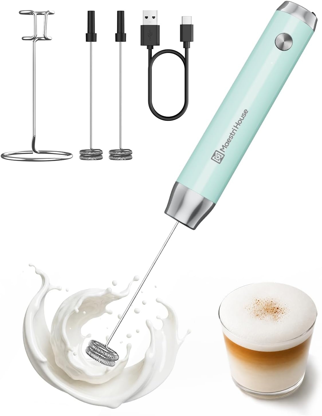 Maestri House Melkopschuimer: Oplaadbaar & Waterdicht met 32% Korting!