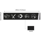 Zelfklevend Behangrand PVC Zwart 30% Korting - 3 Rollen