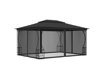 Antraciet Prieel 300x400 cm met Netten - 35% Korting