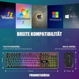 RedThunder K10 Draadloos Gaming Toetsenbord & Muis Set (QWERTZ) - 34% Korting