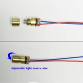 CESFONJER 15 stuks Mini 3V laserdiode lasermodule laserpunt dioden laser dot laserdiodemodule head diode 650 nm 6 mm