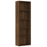 vidaXL Boekenkast 60x30x189 cm bewerkt hout bruin eikenkleur