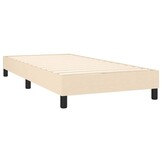 vidaXL Boxspring bed 80x200 cm stof crèmekleurig