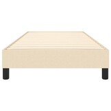 vidaXL Boxspring bed 80x200 cm stof crèmekleurig