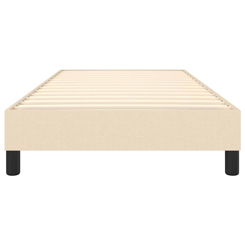 vidaXL Boxspring bed 80x200 cm stof crèmekleurig