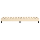 vidaXL Boxspring bed 80x200 cm stof crèmekleurig