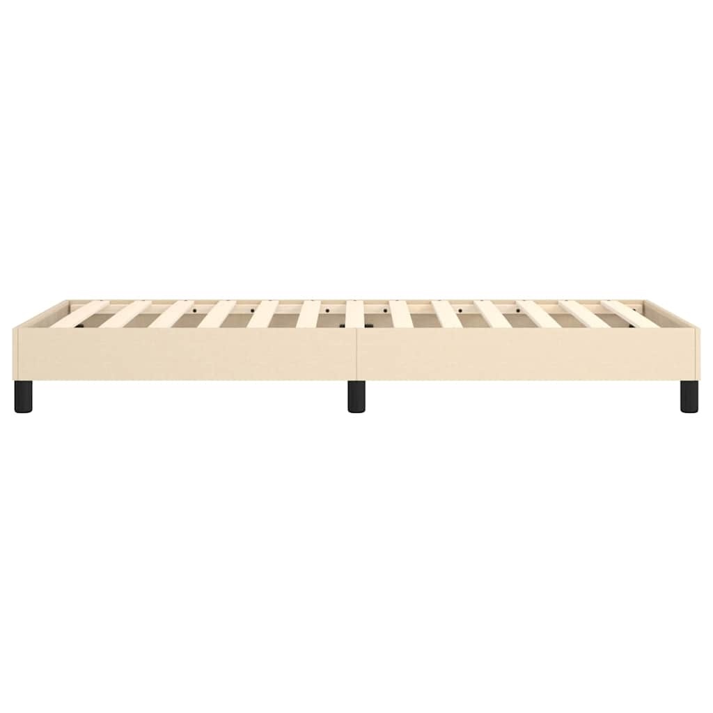 vidaXL Boxspring bed 80x200 cm stof crèmekleurig